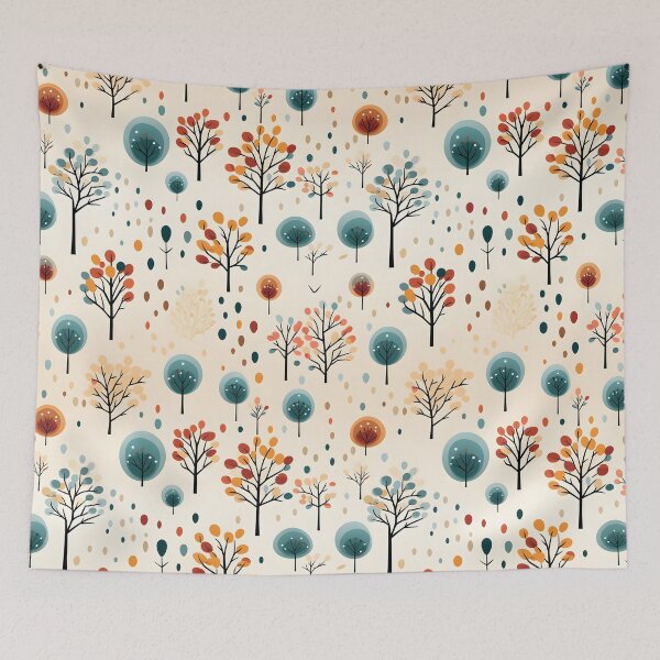 Item preview, Whimsical Autumn: Playful Cartoonish Trees designed and sold by BNCH44.