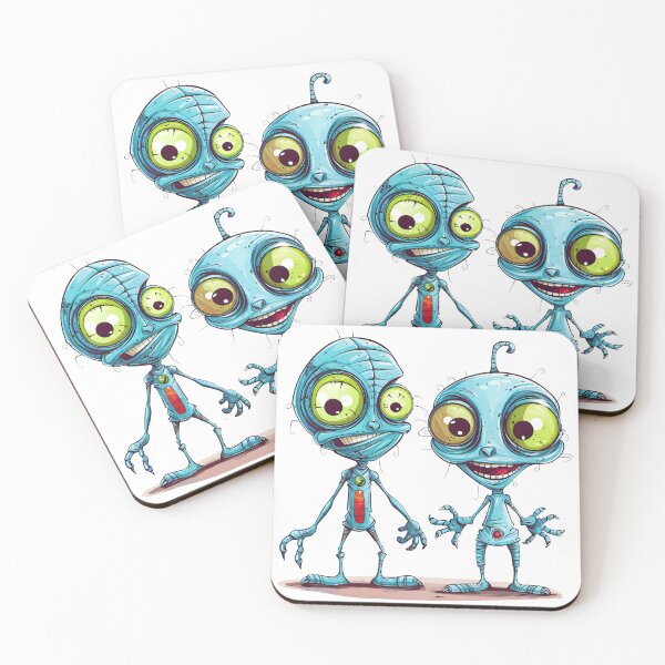 Item preview, Funny aliens, invaders from space designed and sold by denions.