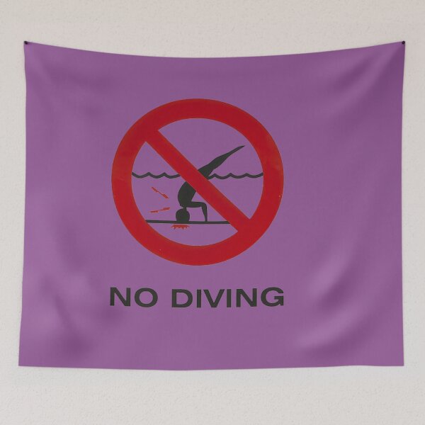 Item preview, No Diving   	 designed and sold by fnpphxkpxs86.