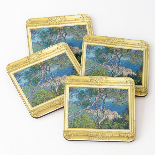 Item preview, MONET - Gold Framed Bordighera (1884) By Claude Monet Landscape designed and sold by AndromedaWeb.