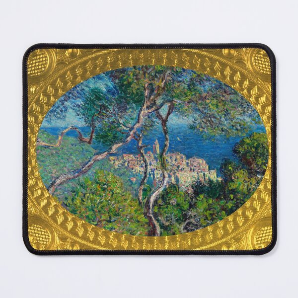 Item preview, MONET - Gold Framed Bordighera (1884) By Claude Monet thick frame designed and sold by AndromedaWeb.