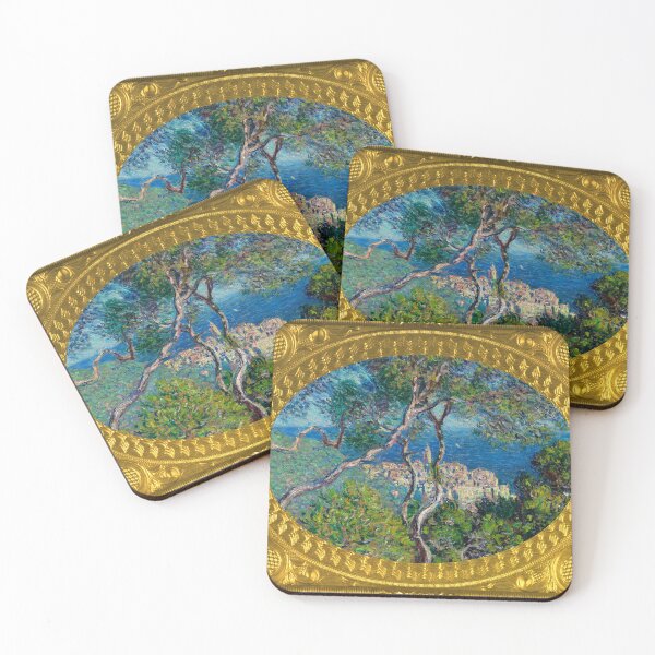 Item preview, MONET - Gold Framed Bordighera (1884) By Claude Monet thick frame designed and sold by AndromedaWeb.