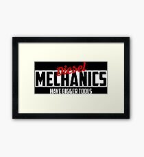 Diesel Mechanics Framed Print