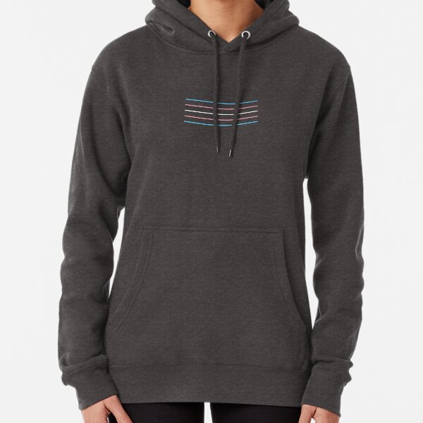 Men's Rainbow Flag Love Is Love Black/Charcoal Hoodie LGBT Gay Bi Pride V229 