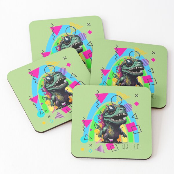 Item preview, T-Rex with sunglasses Rexi Cool designed and sold by Ecmoprints.