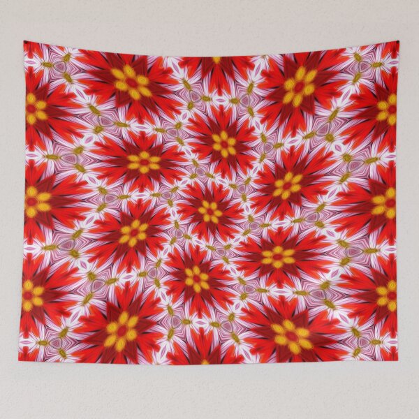 Item preview, Red Floral Pattern designed and sold by Patternflower.