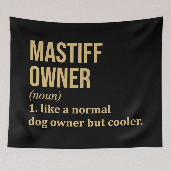 Item preview, Mastiff Dog Owner Definition in Gold designed and sold by XCIV.
