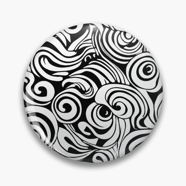 Item preview, Charming Circular Black and White Doodle Seamless Patterns - Playful and Versatile Designs designed and sold by cocomikozza.