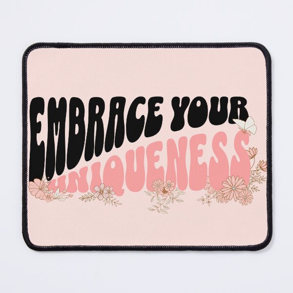 Item preview, Embrace Your Uniqueness Cute Floral Self Love and Positivity Design designed and sold by positive-tribe.