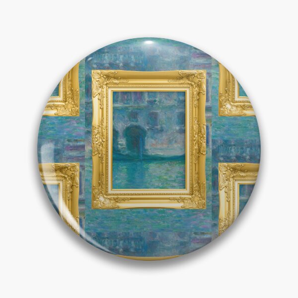 Item preview, MONET - Golden Frame Palazzo da Mula, Venice (1908) by Claude Monet  designed and sold by AndromedaWeb.