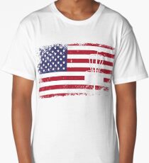 usa flag disc golf Long T-Shirt