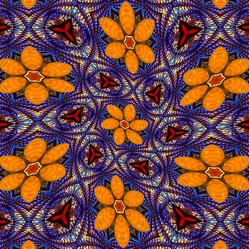 Artwork thumbnail, Glass Flower Pattern by Patternflower
