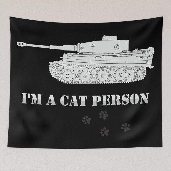 Item preview, Im A Cat Person Panzer VI Tiger designed and sold by FAawRay.