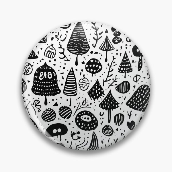 Item preview, Playful Black Doodle Seamless Patterns - Random and Whimsical Designs designed and sold by cocomikozza.