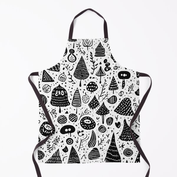 Item preview, Playful Black Doodle Seamless Patterns - Random and Whimsical Designs designed and sold by cocomikozza.