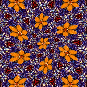 Artwork thumbnail, Glass Flower Pattern by Patternflower