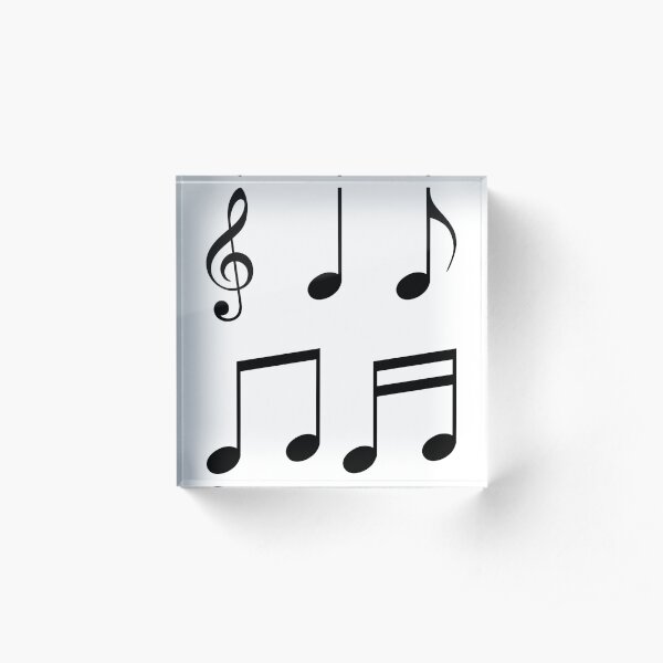 music notes music Acrylic Block
