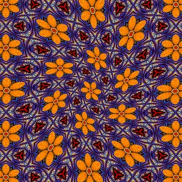 Artwork thumbnail, Glass Flower Pattern by Patternflower