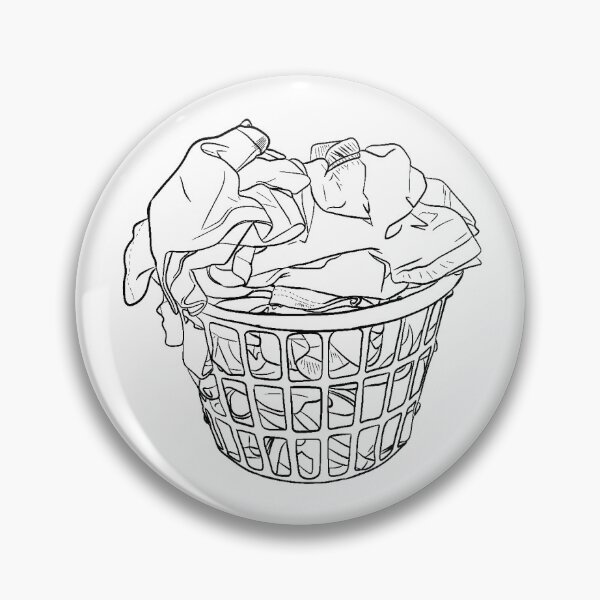 Item preview, Laundry Outline Drawing designed and sold by dropleta.