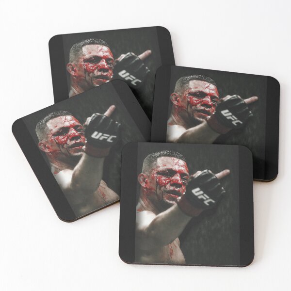 Item preview, Nate Diaz Flip Finger UFC Nate Diaz Fighter Poster Nate Diaz  designed and sold by WAYNEHENNINGg.