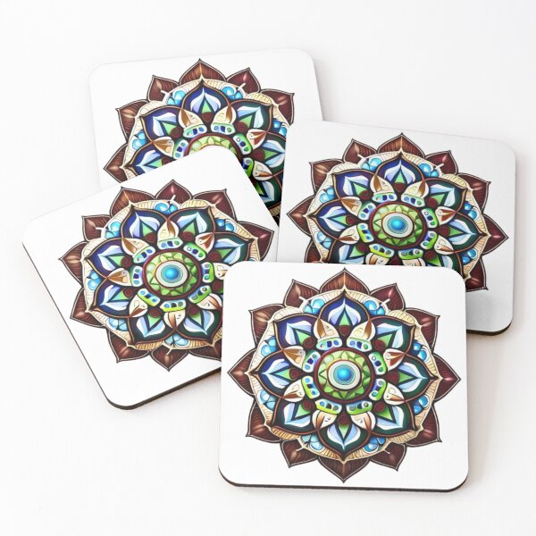 Artikelvorschau, Erde-Mandala entworfen und verkauft von MyStickeroonies.