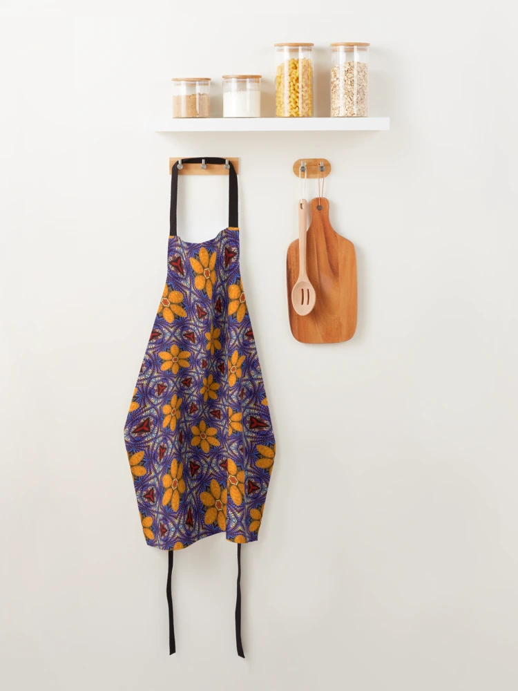 Thumbnail 4 of 6, Apron, Glass Flower Pattern designed and sold by Patternflower.