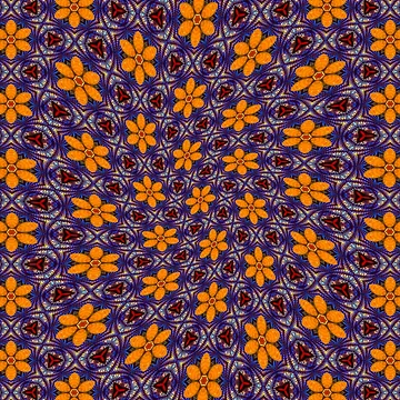 Artwork thumbnail, Glass Flower Pattern by Patternflower