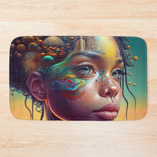 Item preview, Hyperrealism Psychedelic Face designed and sold by MaisonEdwarn.