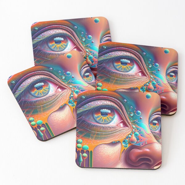 Item preview, Hyperrealism Psychedelic Face 2 designed and sold by MaisonEdwarn.