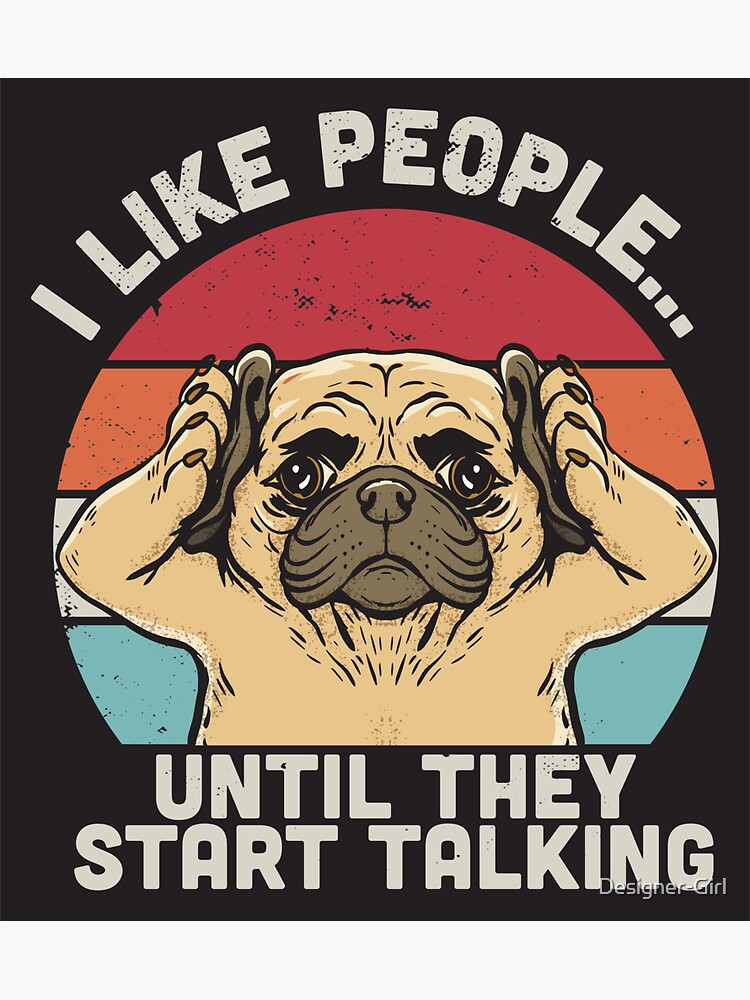 Funny talking hot sale pug