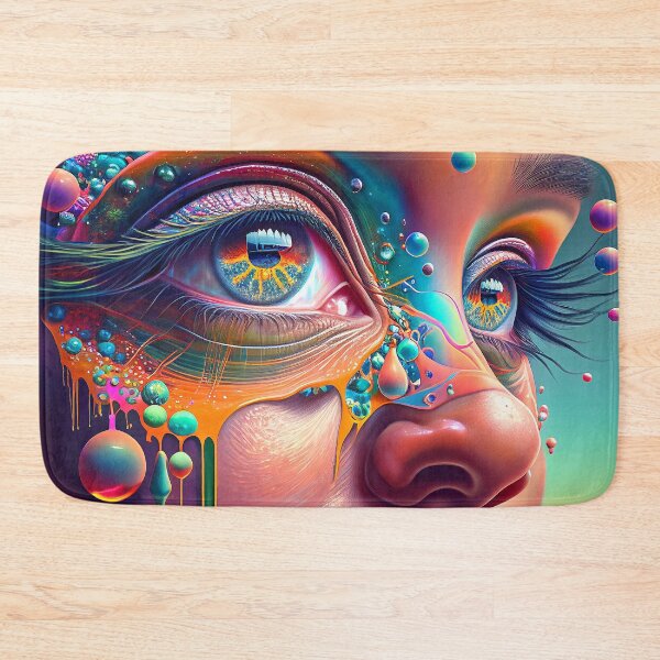 Item preview, Hyperrealism Psychedelic Face 2 designed and sold by MaisonEdwarn.