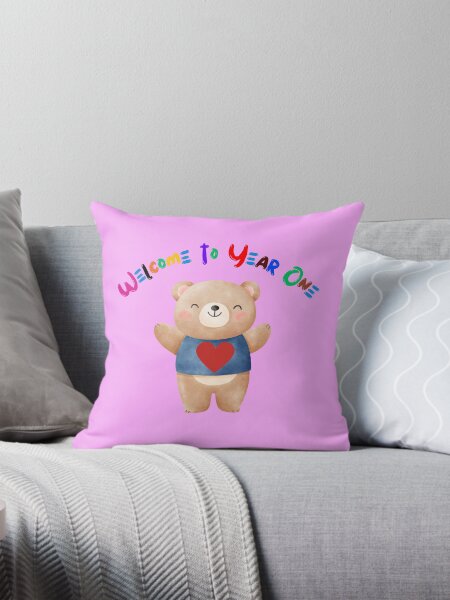 Welcome to year one Throw Pillow