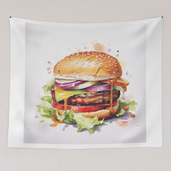 Item preview, Burger aquarel  designed and sold by roberthiksa.