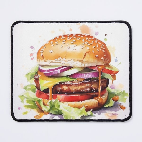 Item preview, Burger aquarel designed and sold by roberthiksa.