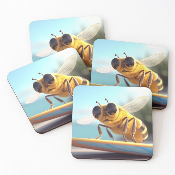 Item preview, surfer bee designed and sold by EdicionesJML.