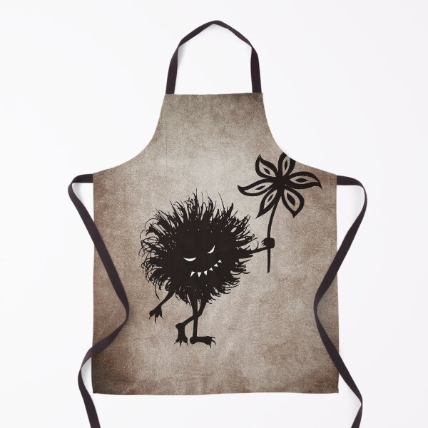 Item preview, Cute evil character with flower creepy gothic Halloween art designed and sold by Boriana Giormova.