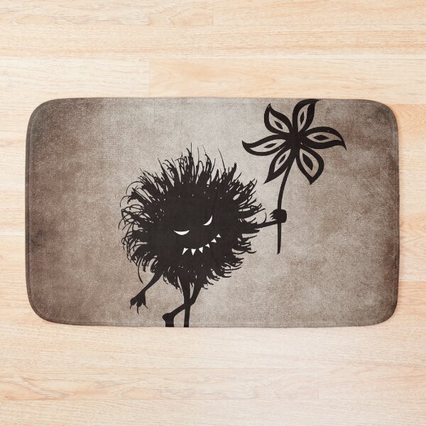Item preview, Cute evil character with flower creepy gothic Halloween art designed and sold by Boriana Giormova.