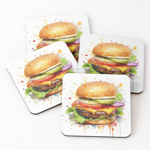 Item preview, Burger aquarel  designed and sold by roberthiksa.