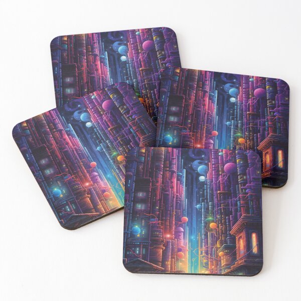 Item preview, Futuristic city designed and sold by xTillePatterns.
