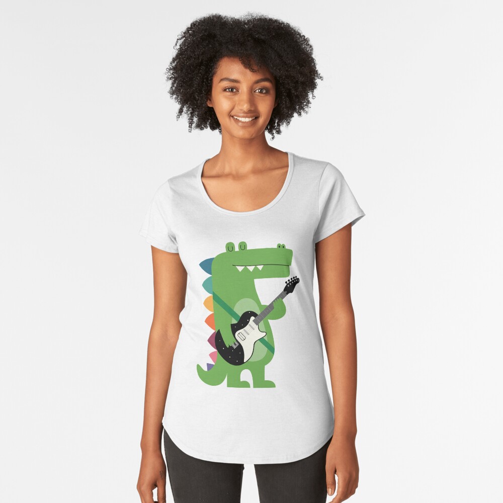 Croco Rock Premium Scoop T-Shirt