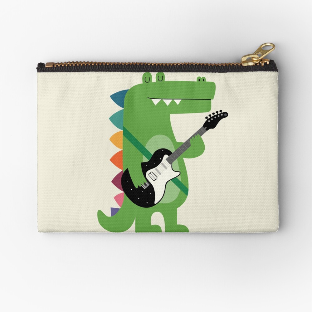 Croco Rock Zipper Pouch