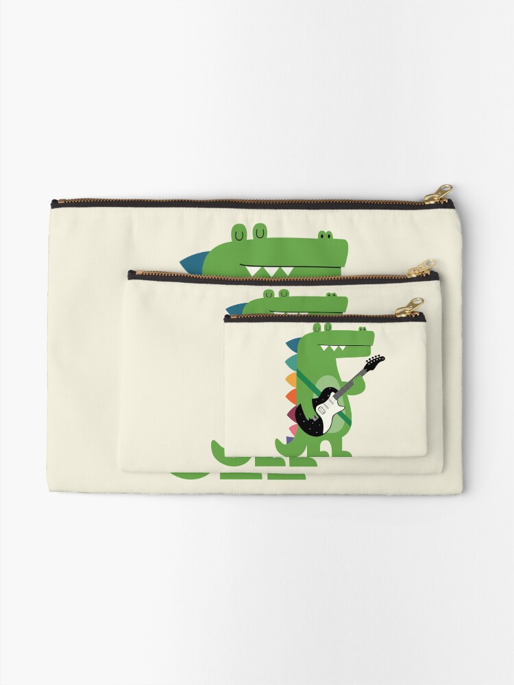 Alternate view of Croco Rock Zipper Pouch