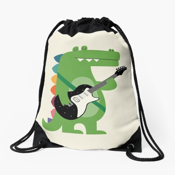 Croco Rock Drawstring Bag