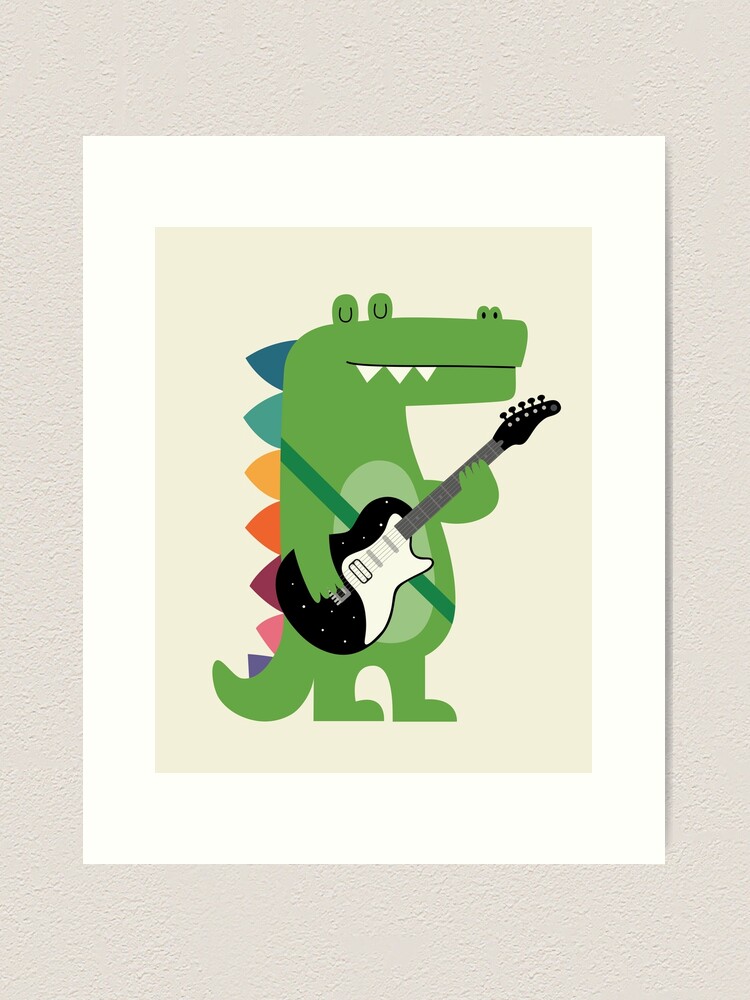 Alternate view of Croco Rock Art Print
