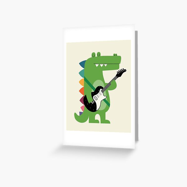 Croco Rock Greeting Card