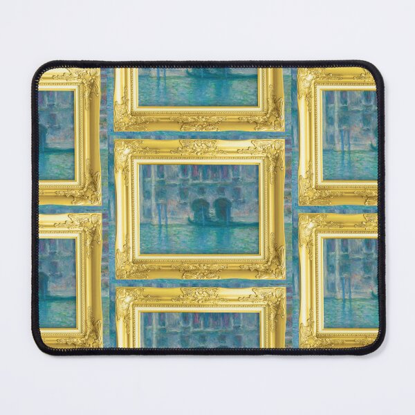 Item preview, MONET - Golden Framed Palazzo da Mula, Venice (1908) by Claude Monet landscape designed and sold by AndromedaWeb.