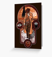 The Gunslinger's Creed. Greeting Card