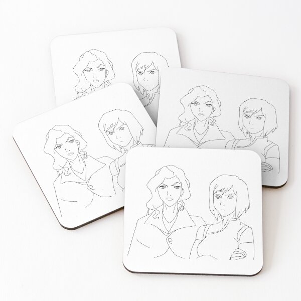 Item preview, Korrasami - The Legend of Korra [BLACK OUTLINE] designed and sold by itsaiaaa.