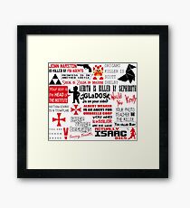 Videogame SPOILERS Framed Print
