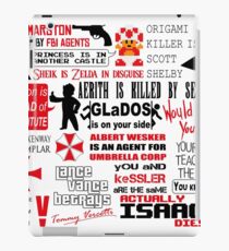 Videogame SPOILERS iPad Case/Skin